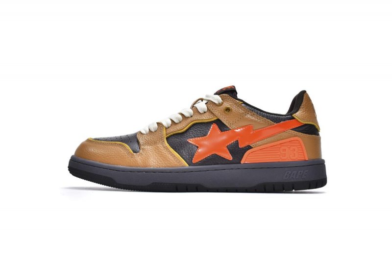 Bape Sk8 Sta Low Brown Orange 1G70-109-0016