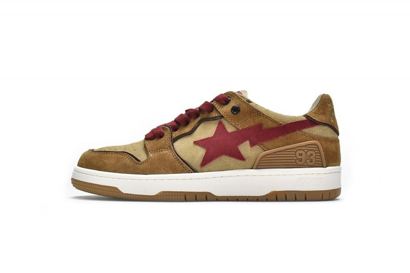 Bape Sk8 Sta Low Brown Red 1G70-191-030