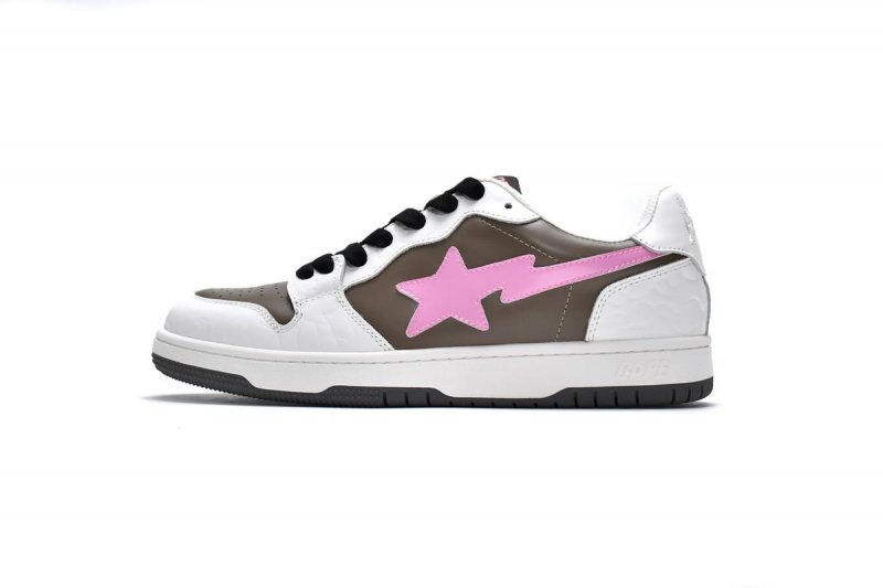 Bape Sk8 Sta Low White Brown1G70-109-0012