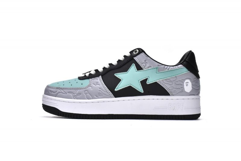 Bape Sta Low Grey Black 1H70-191-002