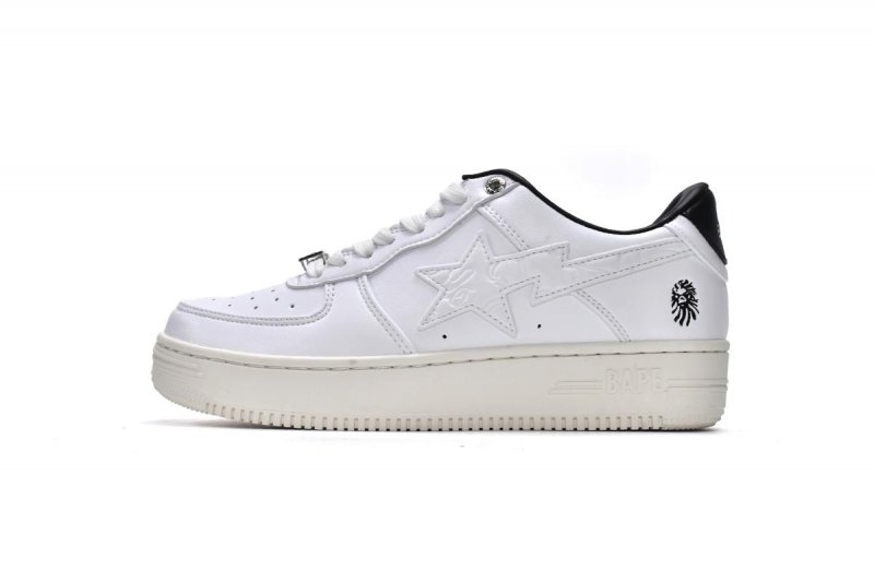 Bape Sta Low White Black 1H70-191-022