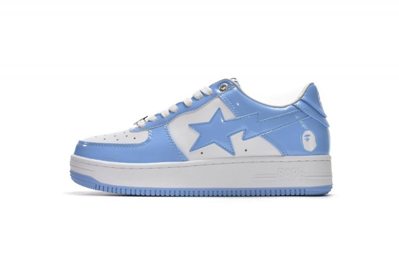 Bape Sta Low White Blue 1M70-191-001