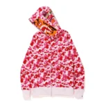BAPE ABC Camo Tiger Full Zip Hoodie – Pink