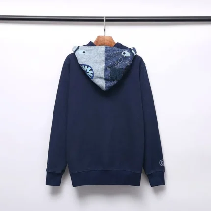 BAPE Shark Cowboy Stitching Brushed Hoodie