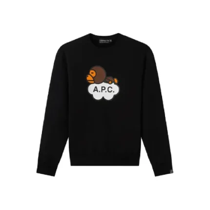 BAPE x A.P.C Milo Cloud Sweatshirt – Black