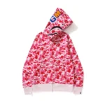 Pink BAPE Shark Hoodie