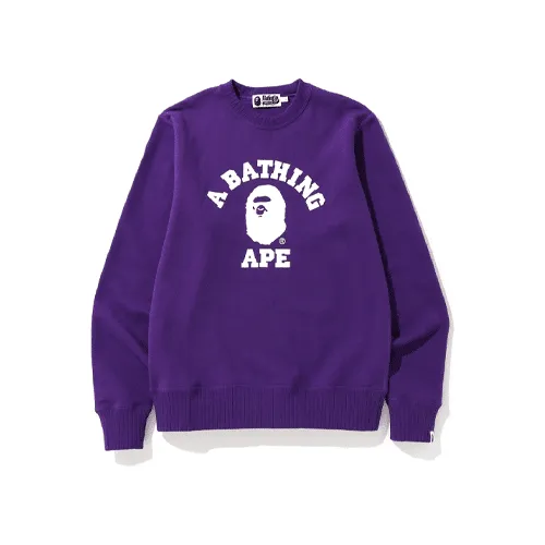 Purple BAPE College Crewneck Purple BAPE College Crewneck