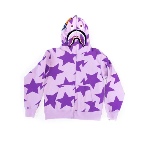 Purple BAPE Sta Shark Hoodie Purple BAPE Sta Shark Hoodie