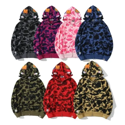 BAPE x COACH Shark Camouflage Hoodie