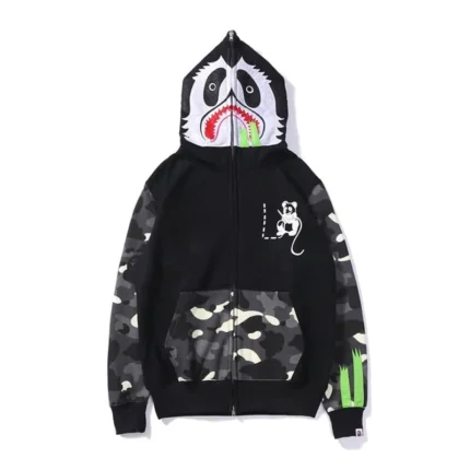 BAPE x PANDA Luminous Spots Patch Sweatshirt